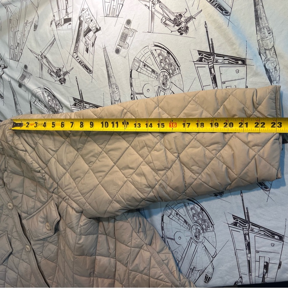 Ulla Popken Soft Gray Quilted Outerwear Coat - Picture 11 of 11